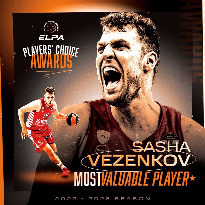 MVP ο Βεζένκοφ, κορυφαίος αμυντικός ο Ουόκαπ σύμφωνα με την Ένωση Παικτών
