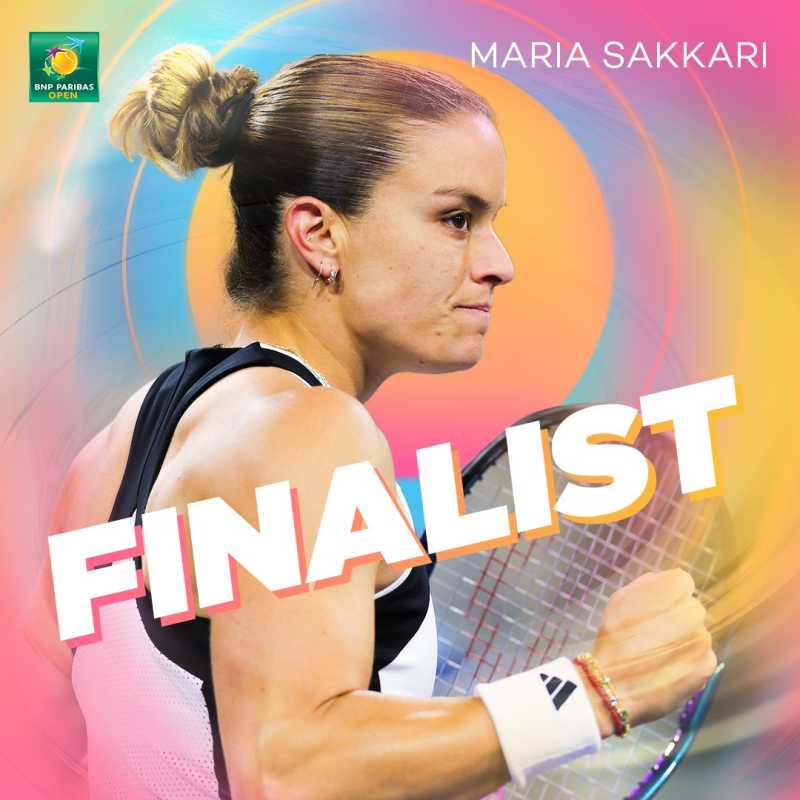 Indian Wells - Η Μαρία Σάκκαρη στον τελικό! «Συνέχισα να πιστεύω, συνέχισα να παλεύω»