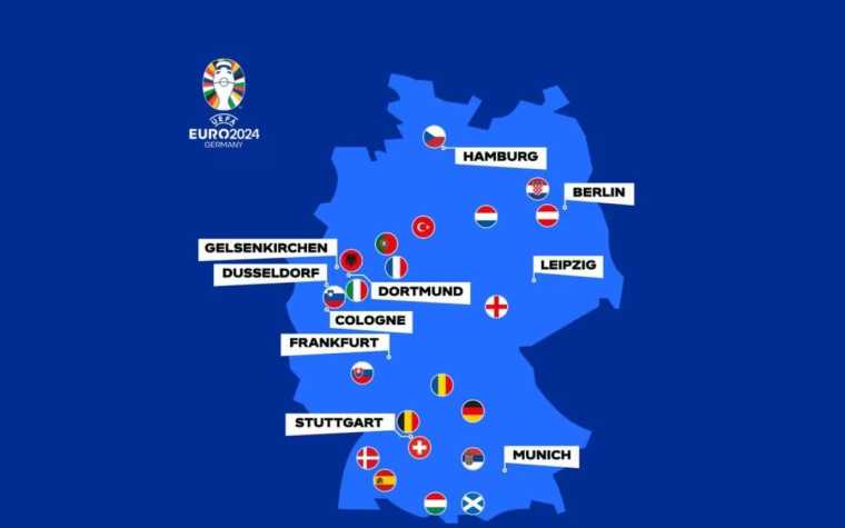 EURO 2024: Οι 10 πόλεις της 17ης διοργάνωσης