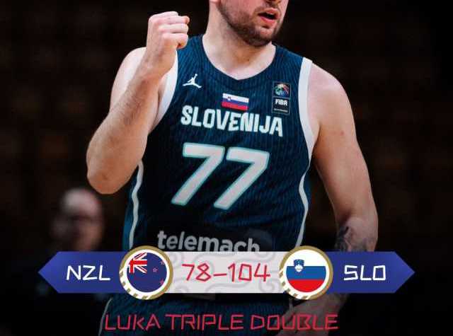 Η Σλοβενία στους «4» με triple double του Ντόντσιτς